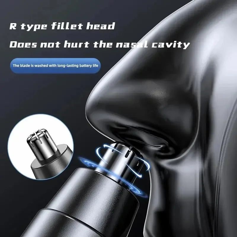 Black Electric Nose Hair Trimmer Ear and Nose Hair Trimmer Professional Painless Nose Hair Trimmer for Men And Women