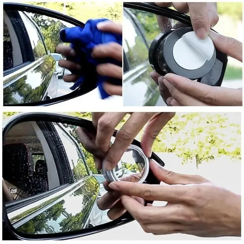 2 pcs Blind Spot Mirror 360°Wide Angle Convex Rear Side View Car Auto Universal