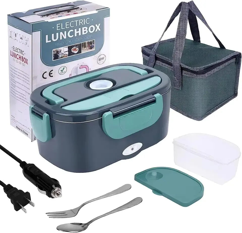 Electric Heating Lunch Box - Portable for office, Car, Home , Easy to carry anywhere you go