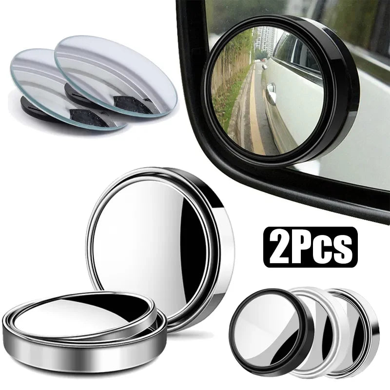 2PCS 360°Adjustable Bling Stop Mirror-car Rearview Accessories
