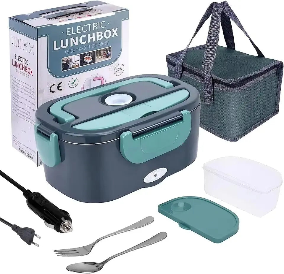 Electric Heating Lunch Box - Portable for office, Car, Home , Easy to carry anywhere you go