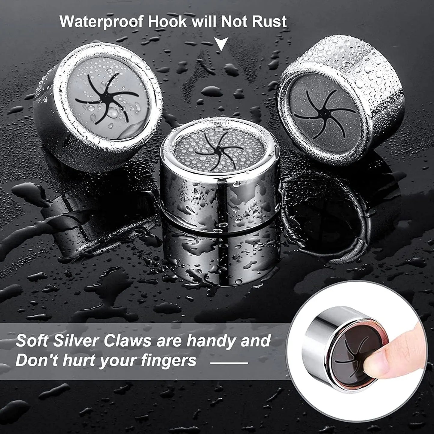 3PCS Wall-Mounted Towel & Cloth Holder-No Drilling, strong Adhesive, Kitchen & Bathroom Organizer