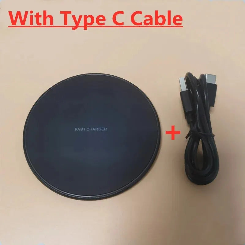 30W Wireless Fast Charger - Compatibles  with iphone , Samsung & More, with LED Indication
