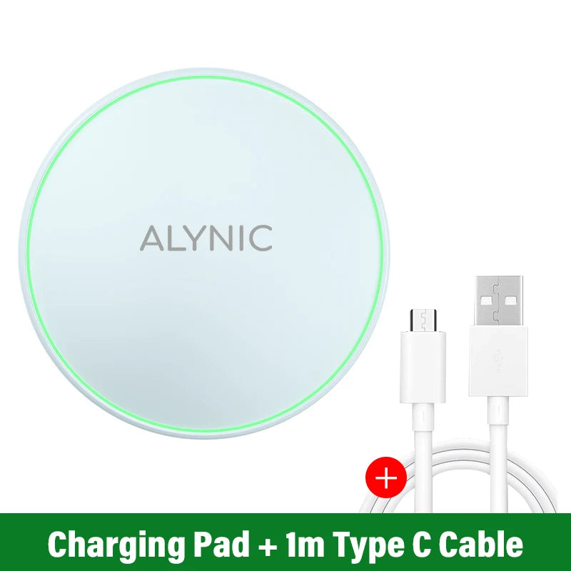 30W Wireless Fast Charger - Compatibles  with iphone , Samsung & More, with LED Indication