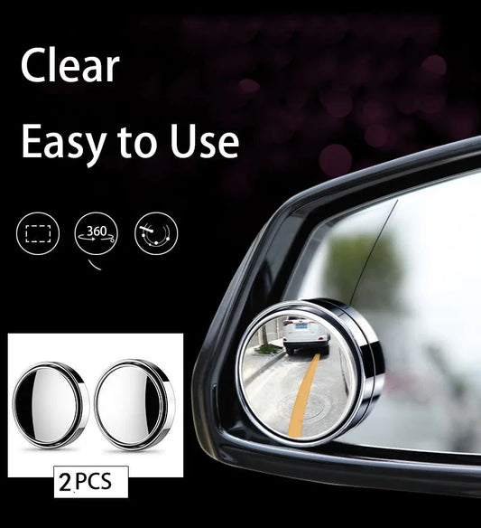 2PCS 360°Adjustable Bling Stop Mirror-car Rearview Accessories