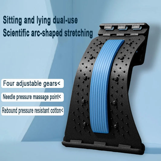 Back Cracker for Lower Back Pain Relief Lumbar Support Back Stretcher Multi-Level Adjustable Posture Corrector Sciatica YBAMQ001