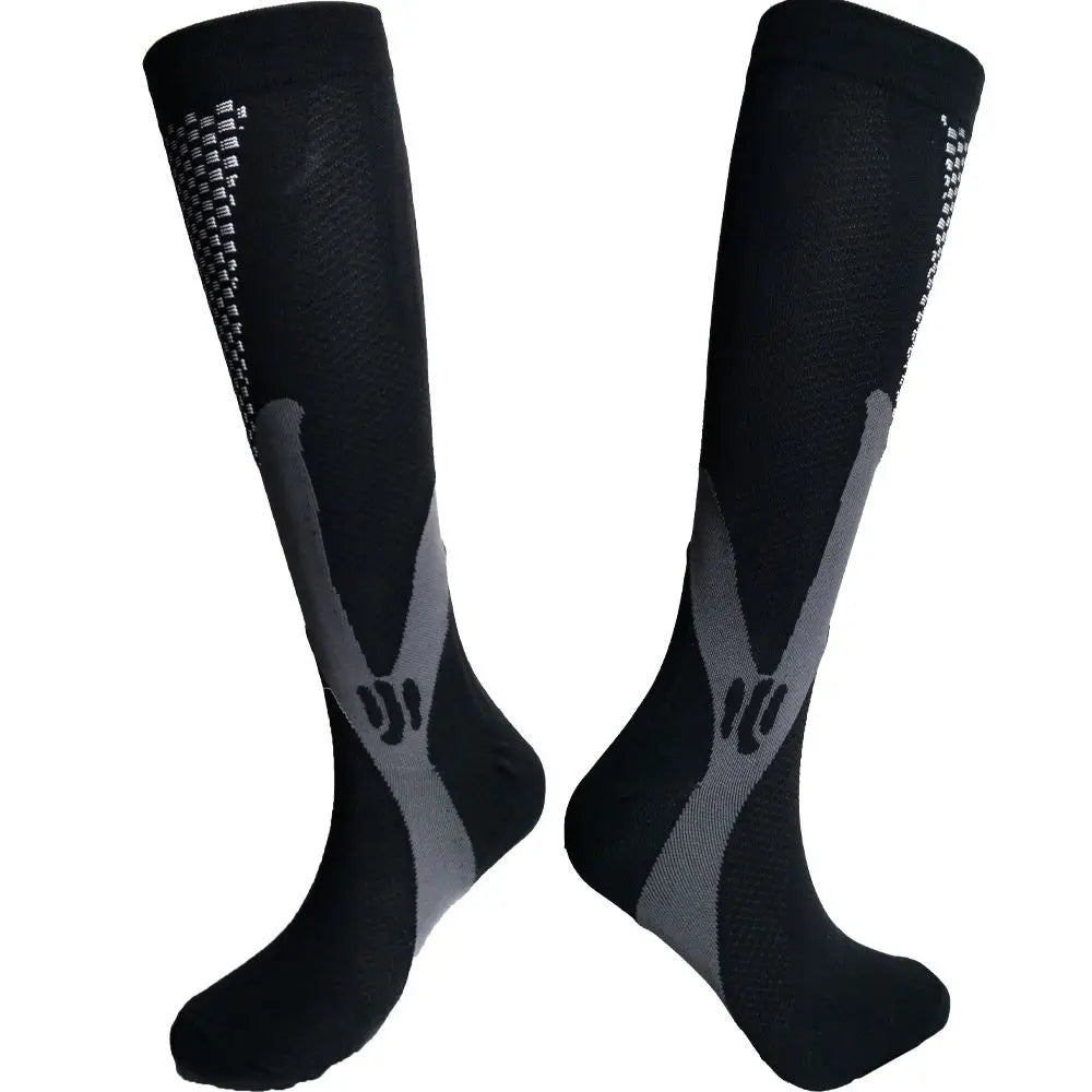 Compression Socks For Football Anti Fatigue Pain Relief 20-30 mmhg Black Compression Socks Fit For Sport Socks