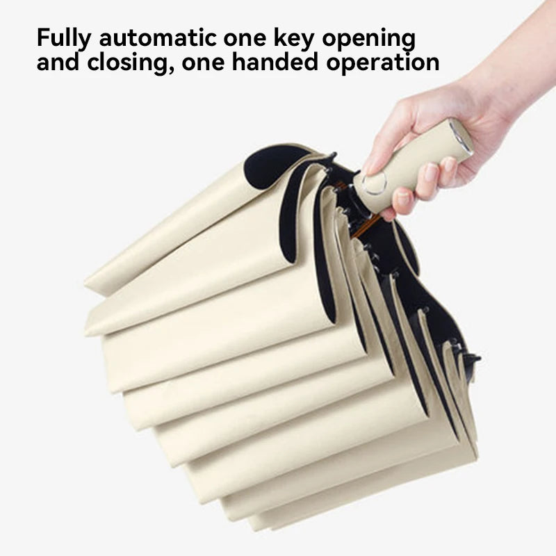 Xiaomi Upf50+ Windproof Umbrella  Auto Uv Protection Parasol - Heavy Duty Compact Travel Business Wind-resistant Sun Umbrellas