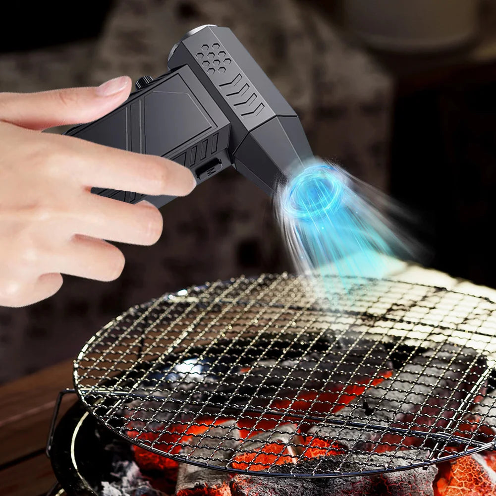 Fan, hair dryer, strong wind power, extremely powerful portable hair dryer, 130,000 RPM, rechargeable battery