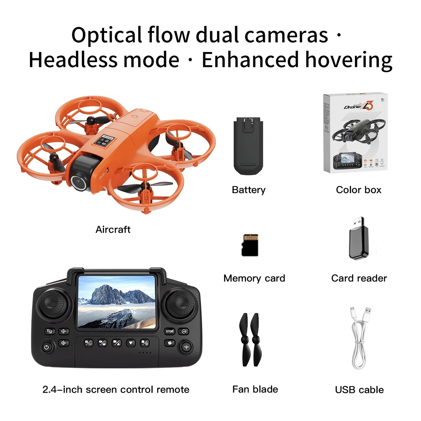 YL3 Drone Professional 8K Dual Camera Long Battery Life GPS WIFI Brushless Motors Obstacle Avoidance Foldable Quadcopter