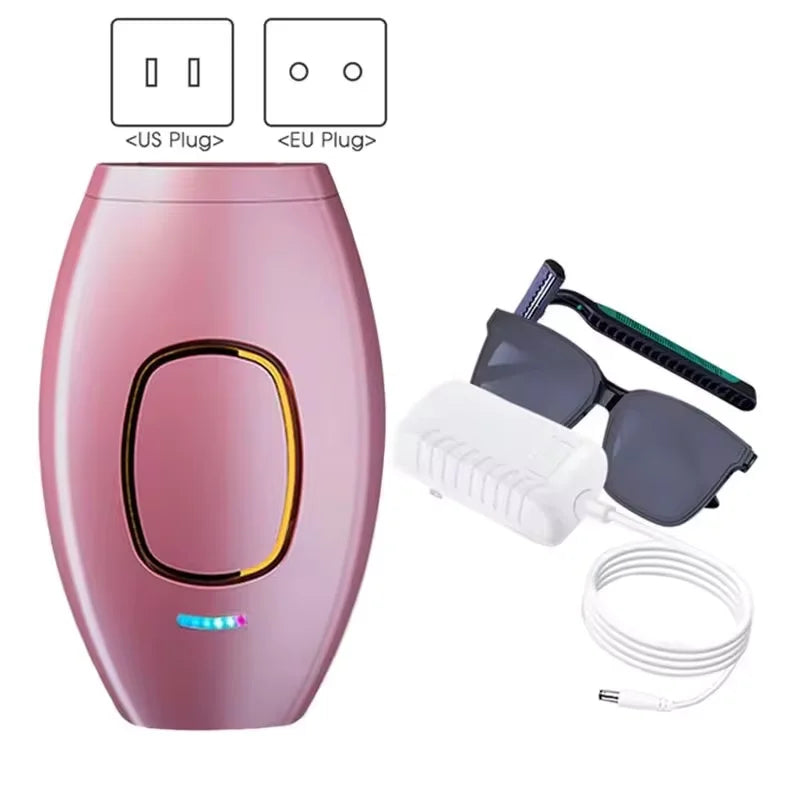 Mini Home Permanent Handheld Ice Point Flash IPL Laser Hair Removal Device for Men and Women Painless Personal Care