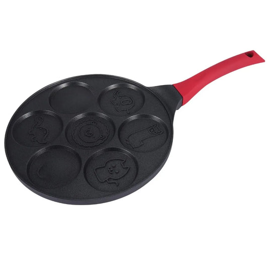 Poêle pancake 7trous - Antiadhesive,Rapide & Multifonction