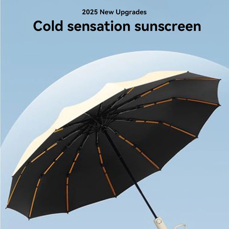 Xiaomi Upf50+ Windproof Umbrella  Auto Uv Protection Parasol - Heavy Duty Compact Travel Business Wind-resistant Sun Umbrellas